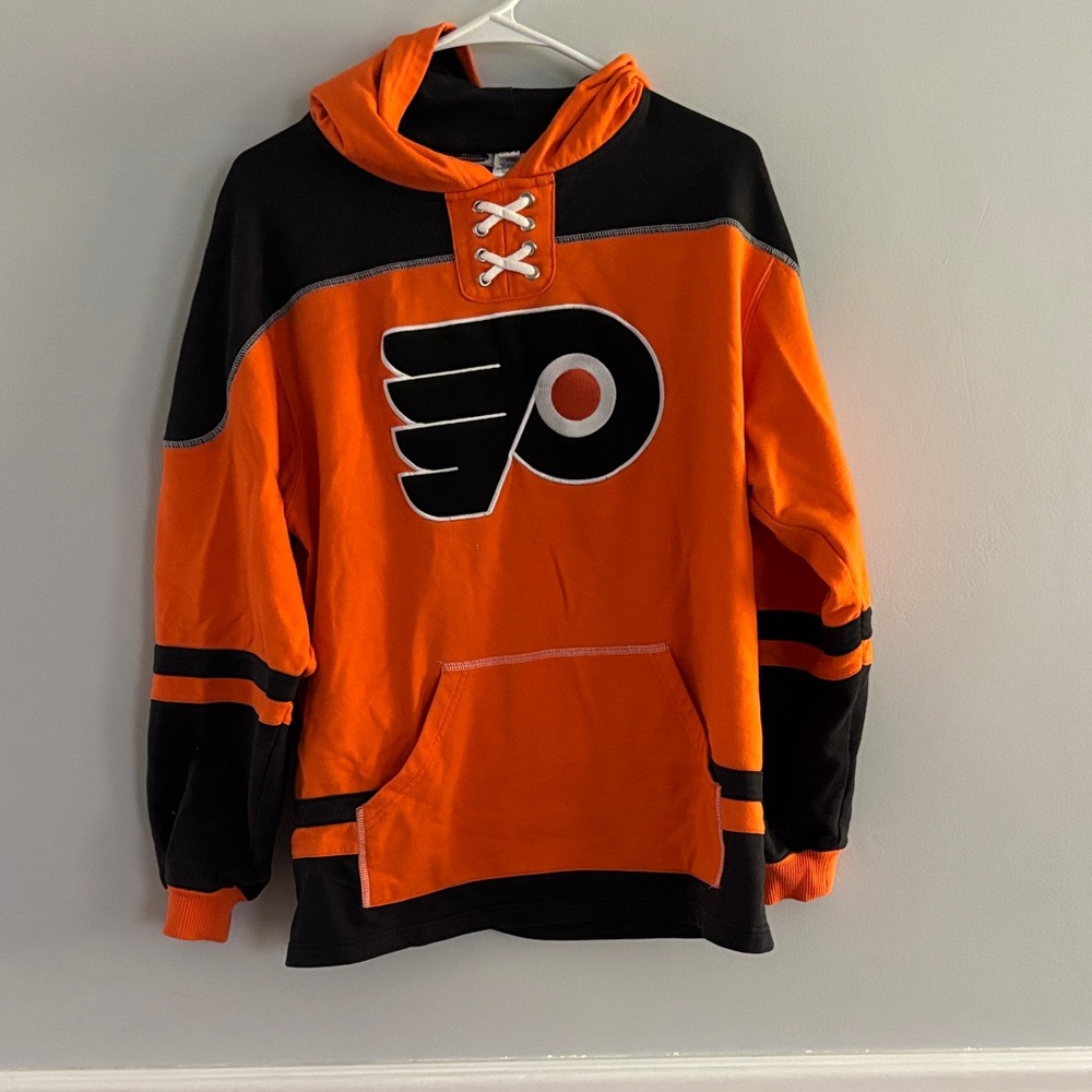 Reebok Orange and Black Hoodie